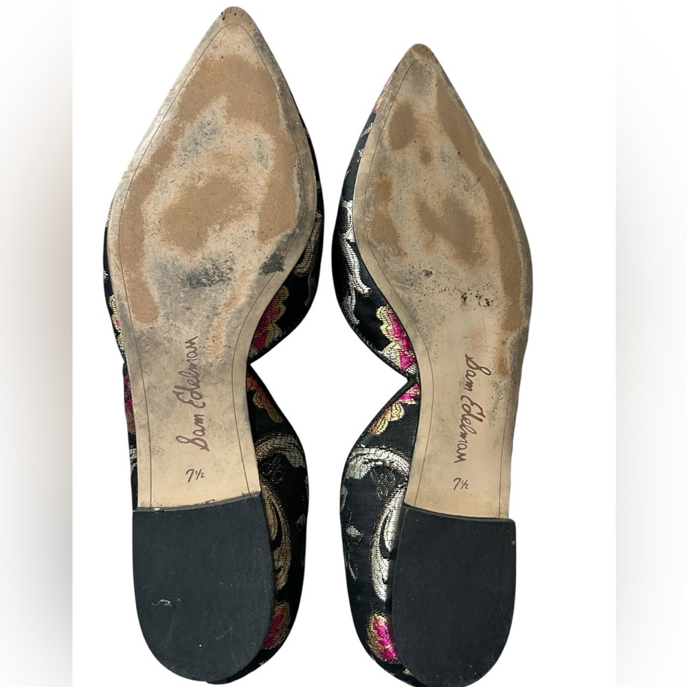 Sam Edelman Rodney Floral d'Orsay Flats Shoes Size 7.5 - Picture 6 of 7